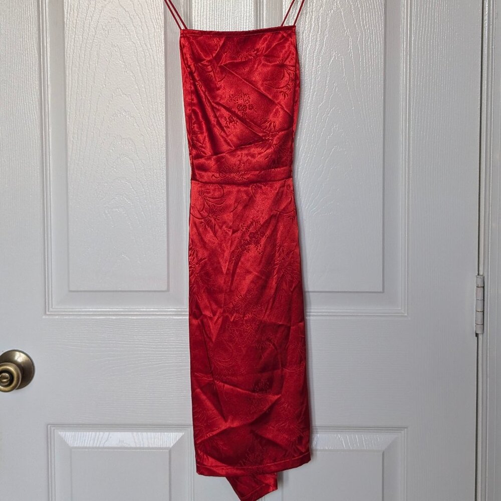 PrettyLittle Thing Satin Bodycon Mini Dress